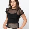 Blusa de Tule Juvenil com Top