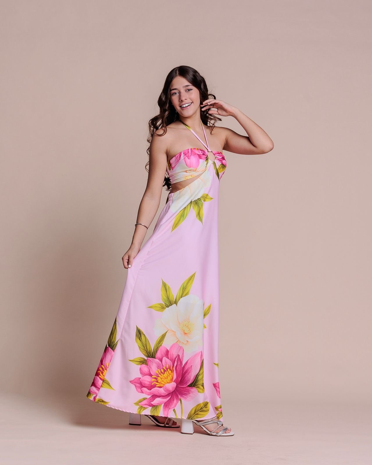 Vestido Longo Juvenil Casual Elegante Menina Moça 12 A 16 Anos 11 Vestido Longo Juvenil Casual