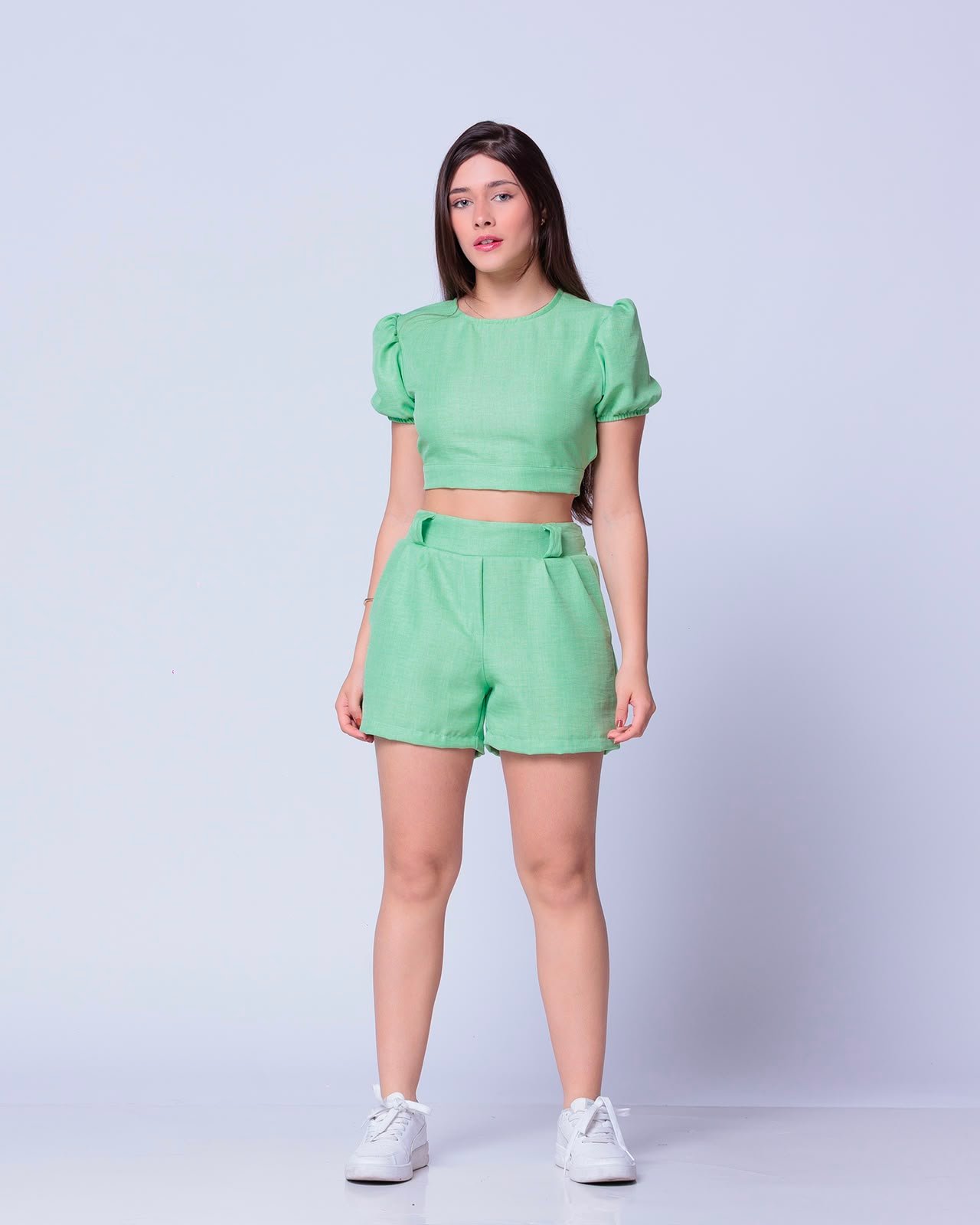 Conjunto Short com Croped de amarrar/tecido linho 21 Conjunto Short com Croped de amarrar/tecido linho - Imagem 21