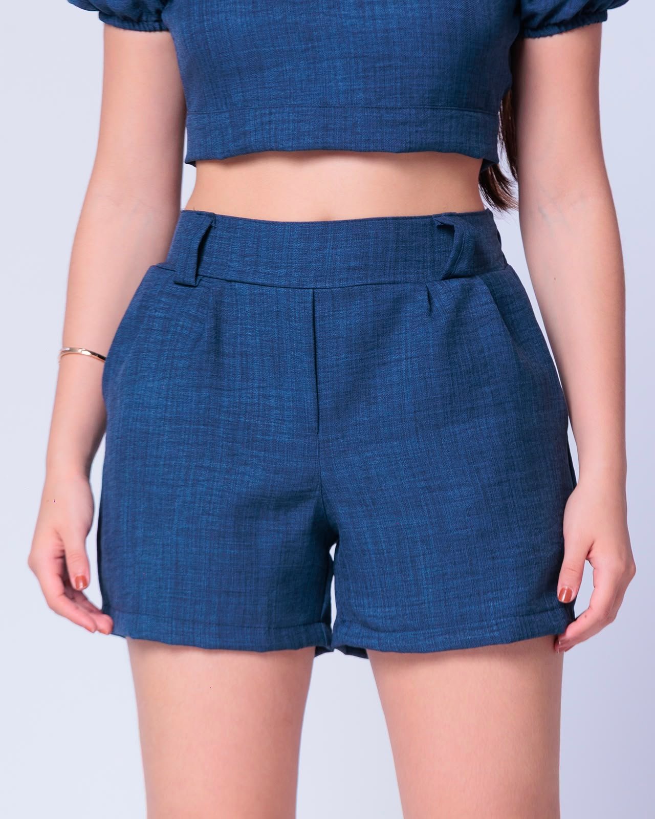 Conjunto Short com Croped de amarrar/tecido linho 12 Conjunto Short com Croped de amarrar/tecido linho - Imagem 12